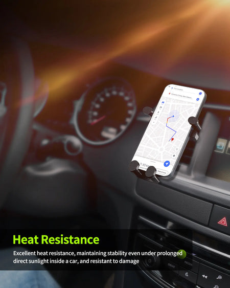 3D printed car phone mount made with LANDU PETG filament demonstrating excellent heat resistance and stability under direct sunlight.