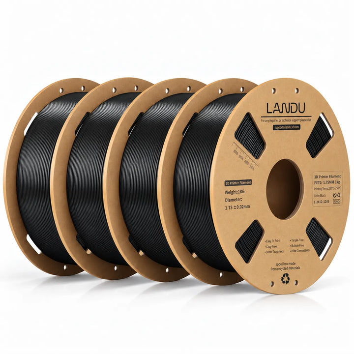 LANDU PETG Filament 1.75mm 4 Pack
