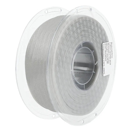 LANDU Sparkling Gray PETG 3D printer filament 1kg transparent spool offering a premium sandblasted metallic appearance.