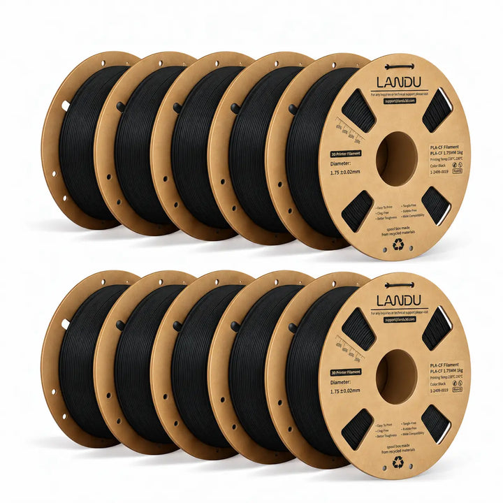 LANDU Carbon Fiber PLA Filament 1.75mm 10 Pack