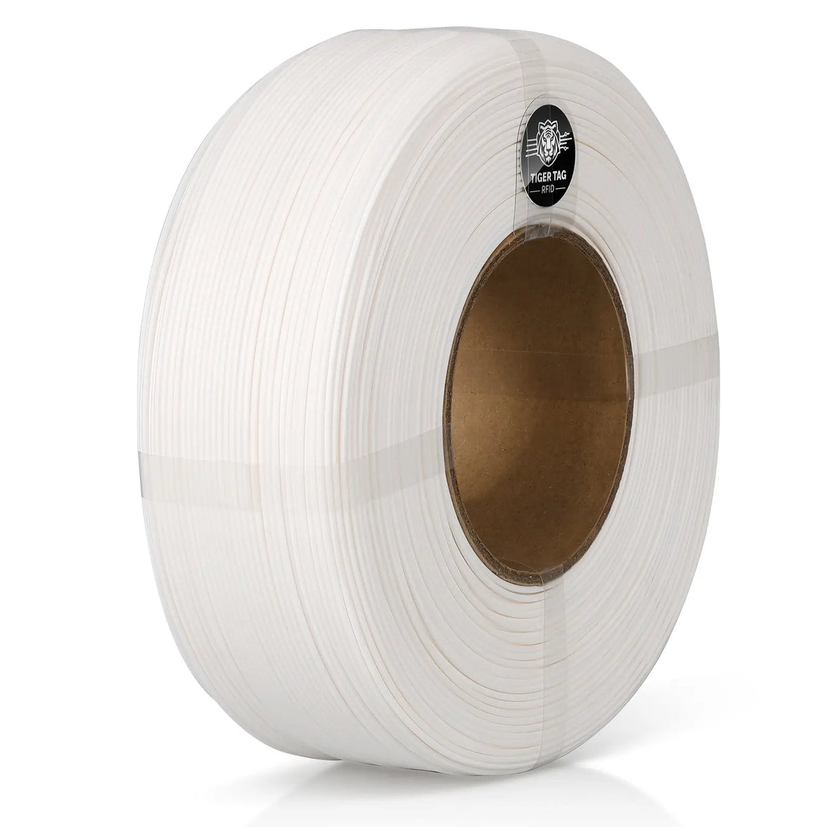 LANDU White Refill Hyper ABS 3D printer filament 1kg spool-less coil featuring neat winding and eco-friendly design.