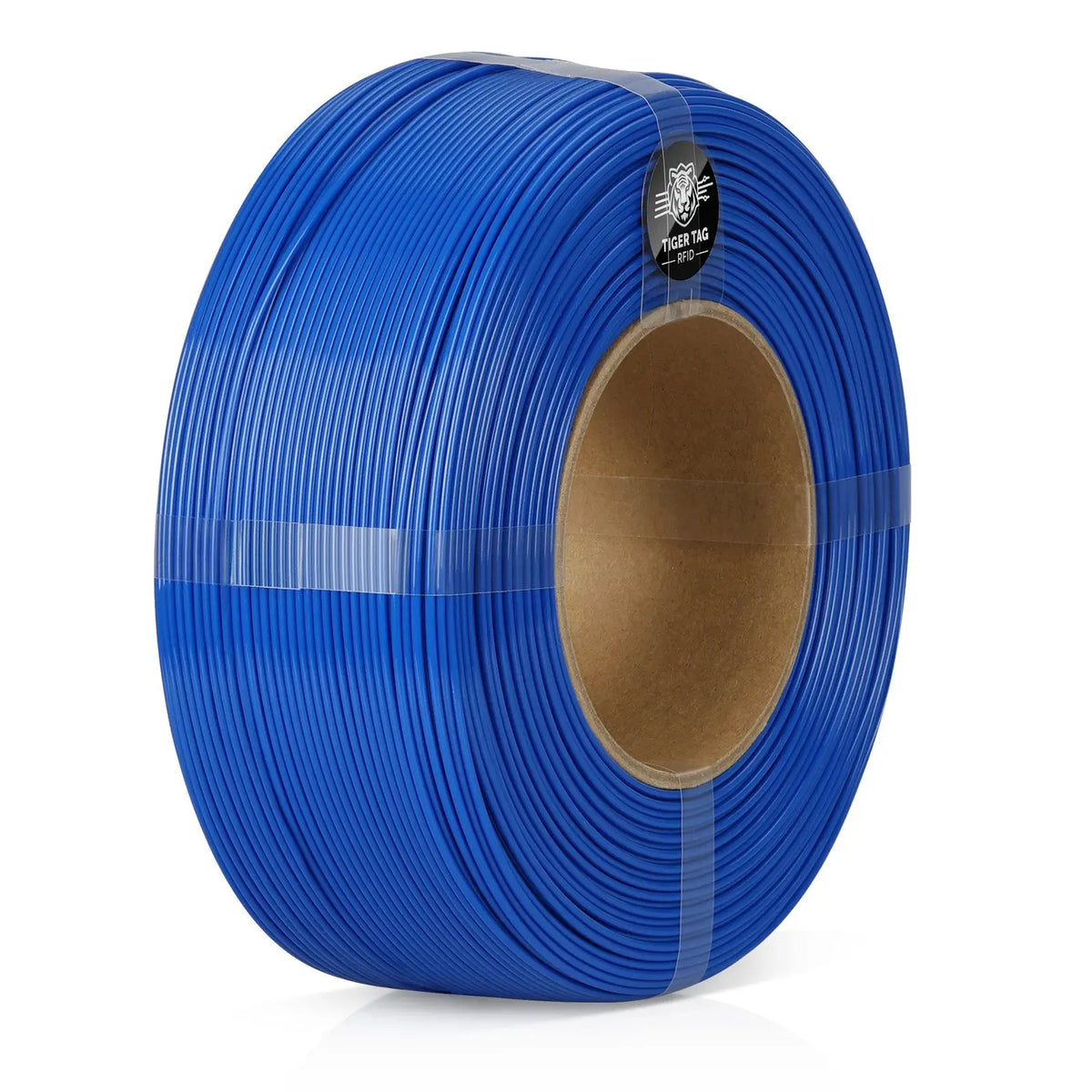 LANDU Blue Refill Hyper PETG 3D printer filament 1kg spool-less coil with Tiger Tag RFID for high-speed printing.