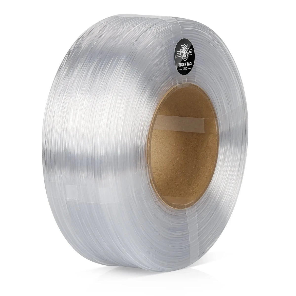 LANDU Clear Refill Hyper PETG 3D printer filament 1kg spool-less coil with Tiger Tag RFID.