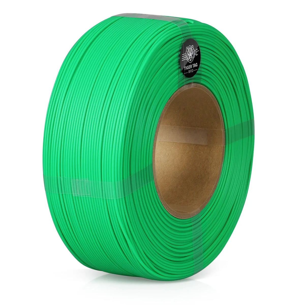 LANDU Green Refill PLA Basic 3D printer filament 1kg spool-less refill coil with Tiger Tag RFID.