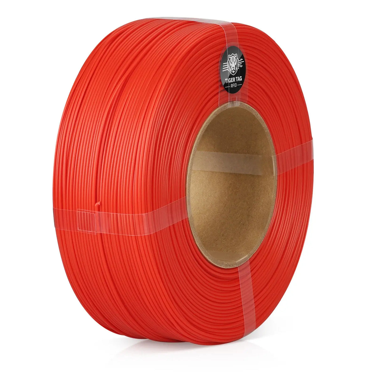 LANDU Red Refill PLA Basic 3D printer filament 1kg spool-less coil featuring neat winding.