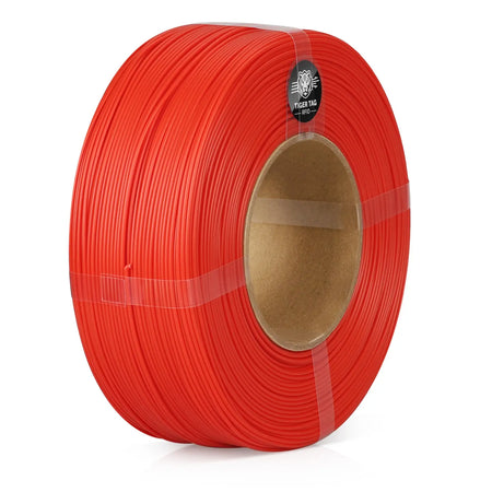 LANDU Red Refill PLA Basic 3D printer filament 1kg spool-less coil featuring neat winding.