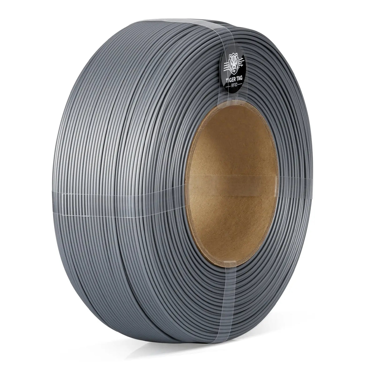 LANDU Silver Refill PLA Basic 3D printer filament 1kg spool-less coil with Tiger Tag RFID.